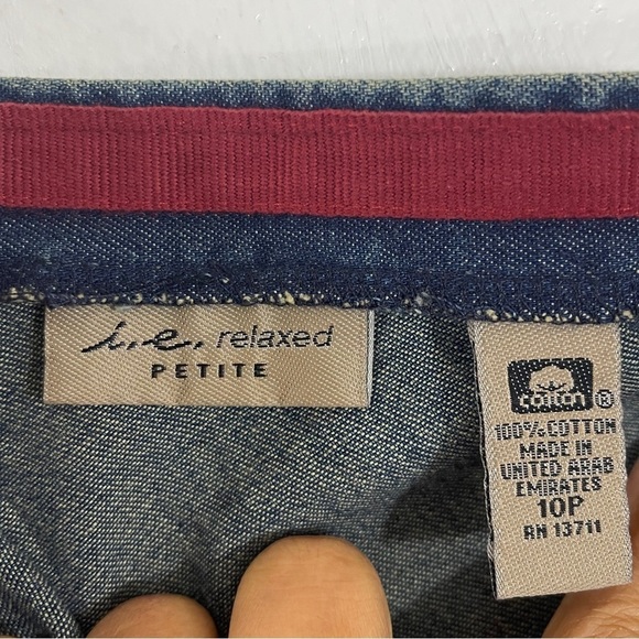 i . e Relaxed Women’s Denim Skirt 100% Cotton Size: 10 Petite - Picture 8 of 8